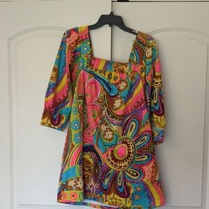 Milly Pink and Orange Boxy Tunic